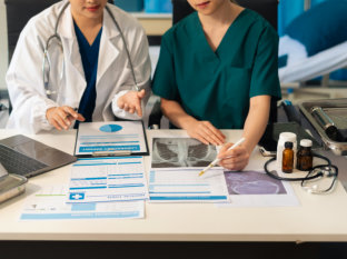 people analyzing results